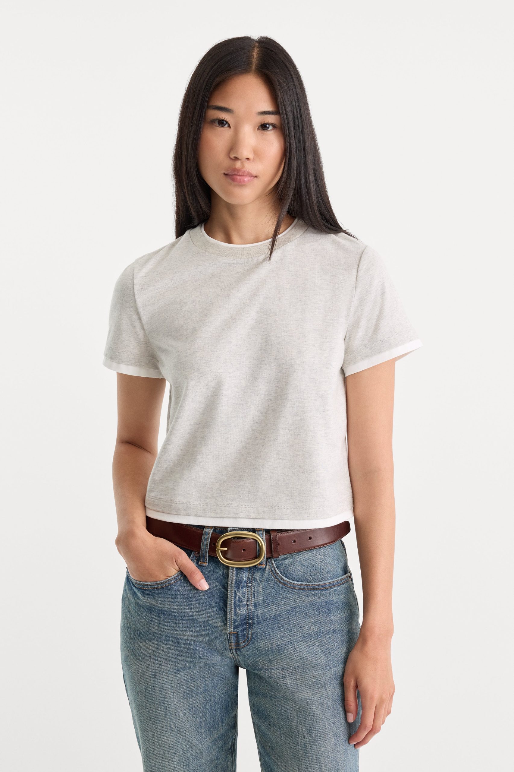 THE LAYERED TEE | VINTAGE GREY - Image 2