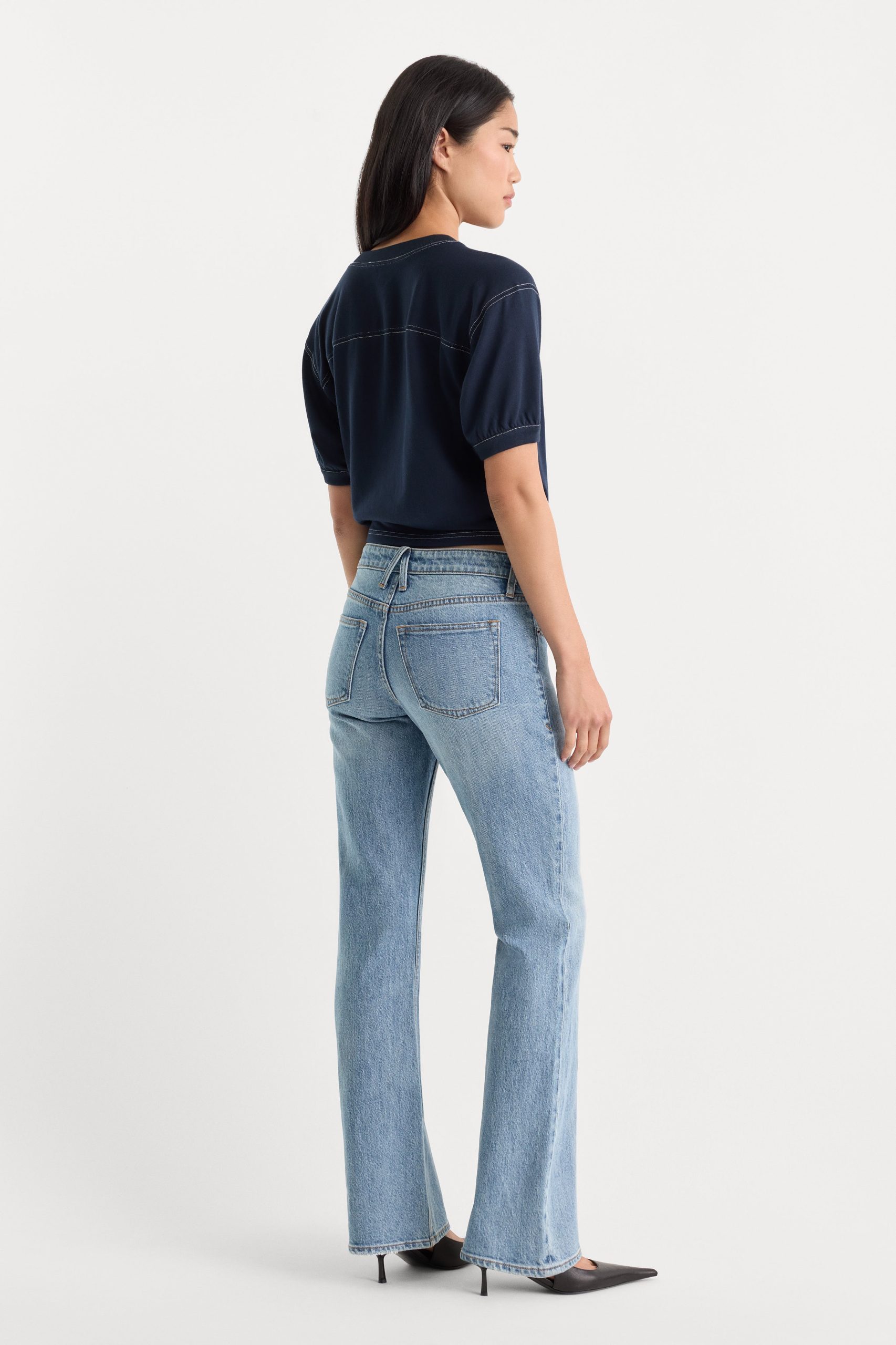 VINTAGE LOW RISE BOOTCUT JEANS | AMBER - Image 4