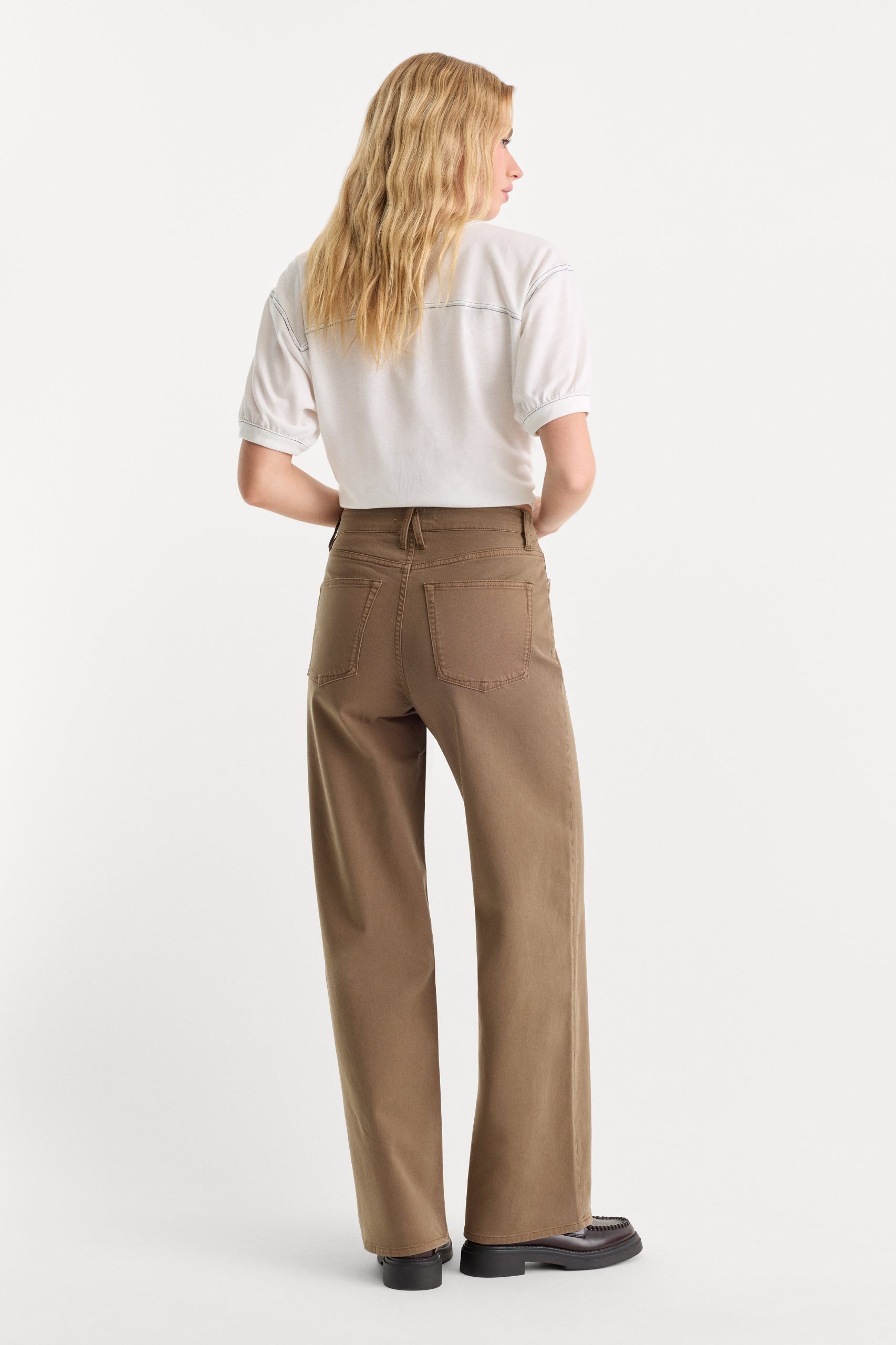 TWILL VINTAGE WIDE PANT | TEA BARK - Image 5