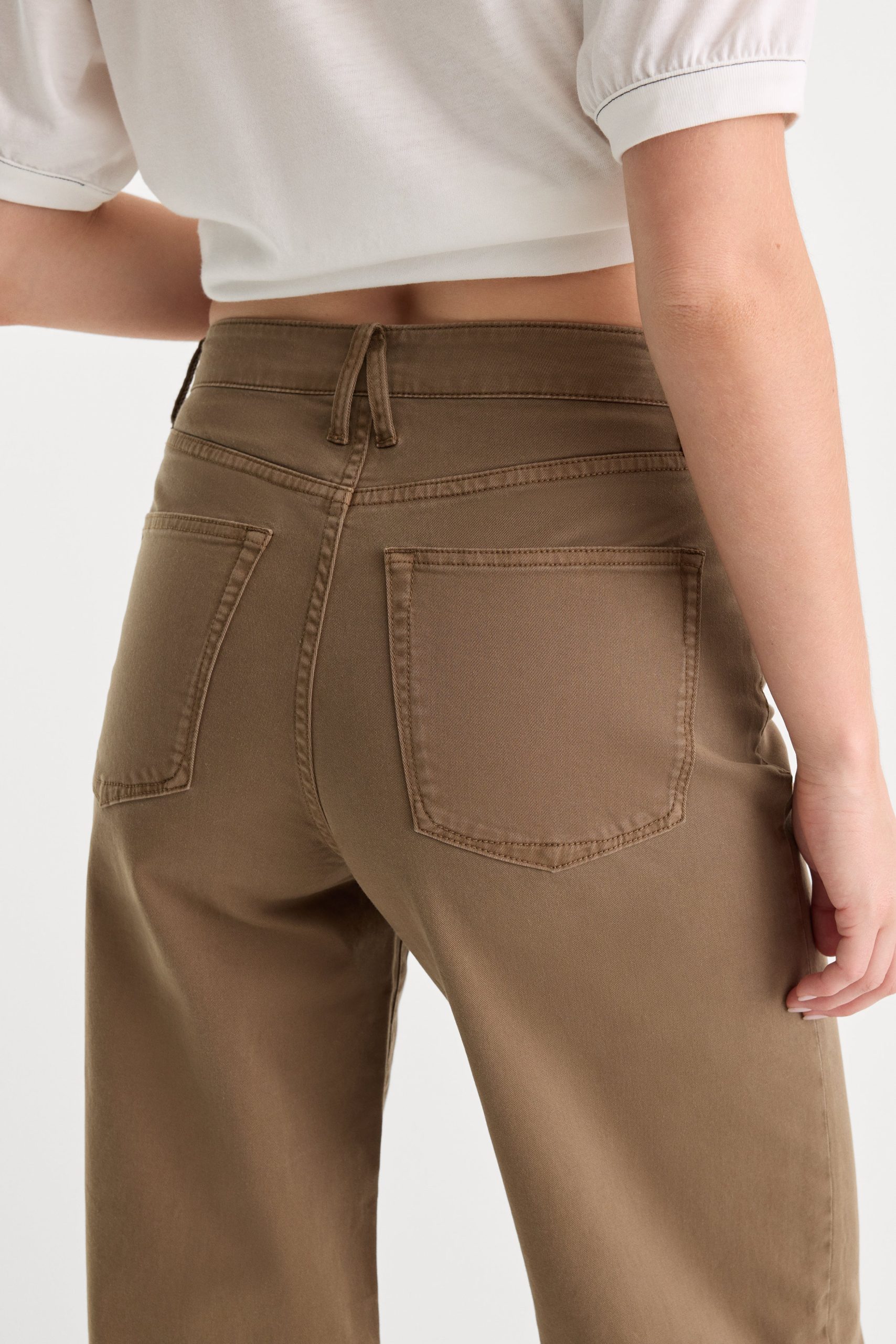 TWILL VINTAGE WIDE PANT | TEA BARK - Image 6