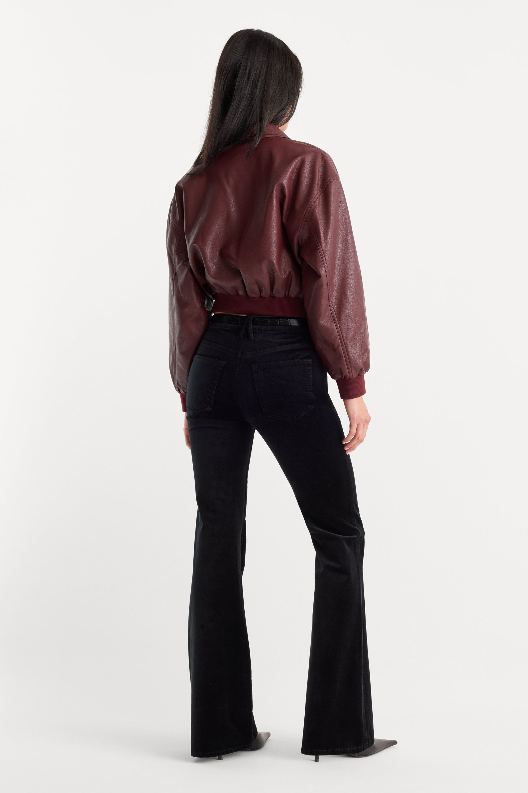 VELVET GOOD LEGS FLARE PANT | BLACK - Image 5