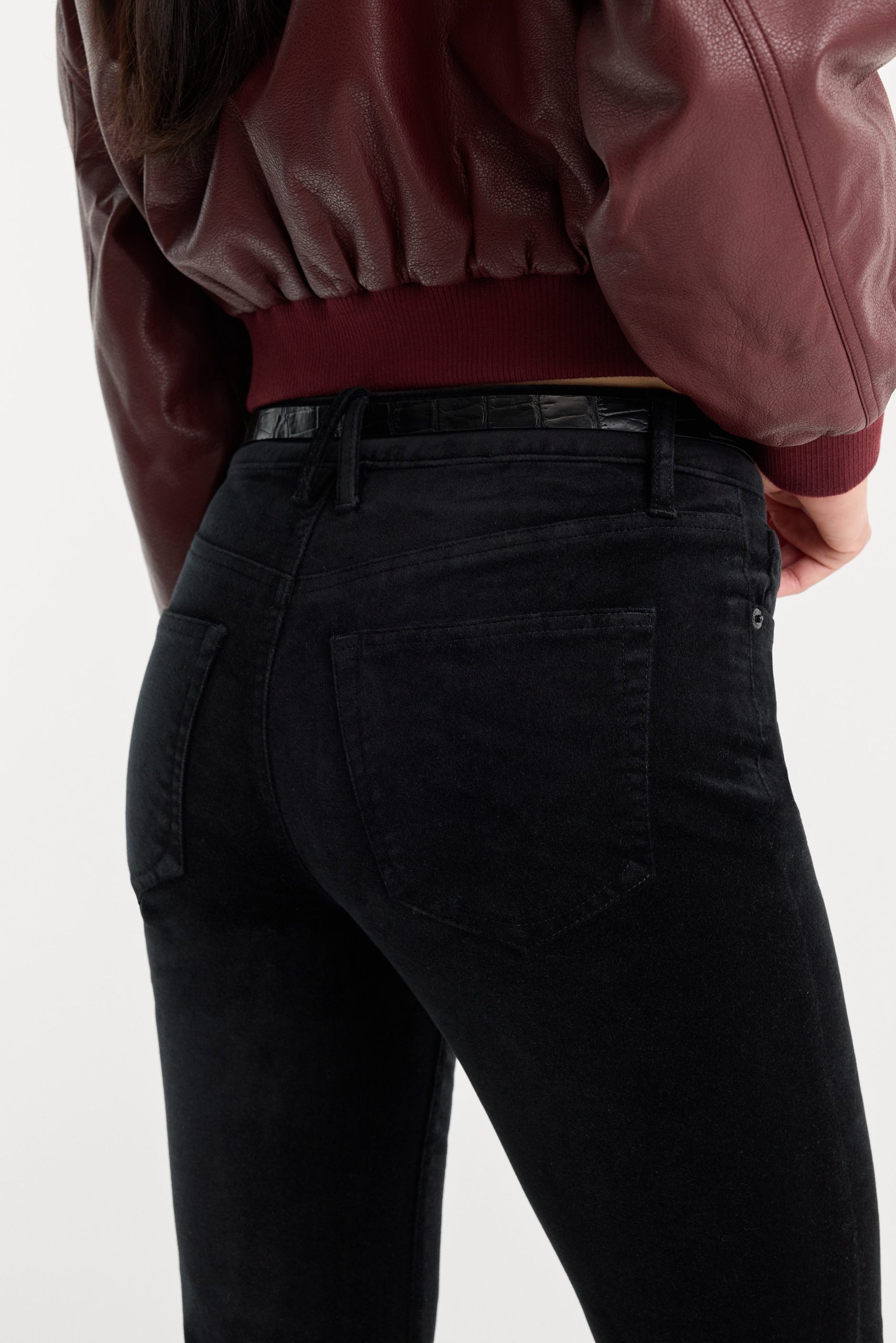 VELVET GOOD LEGS FLARE PANT | BLACK - Image 6