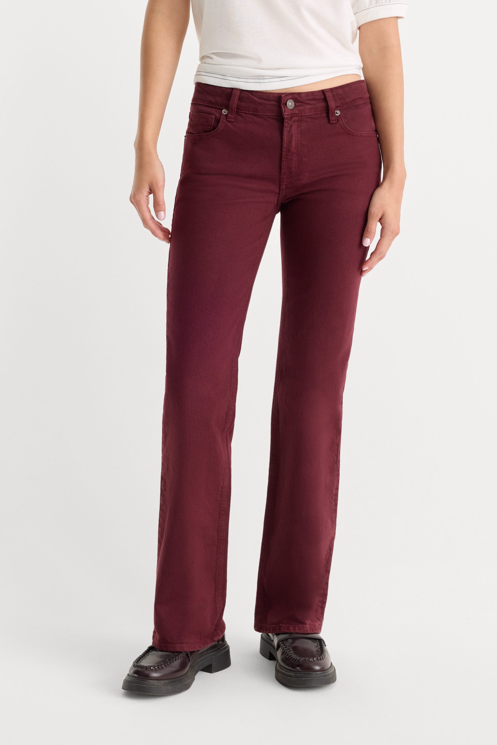 VINTAGE LOW RISE BOOTCUT JEANS | BERRY NOIR - Image 2
