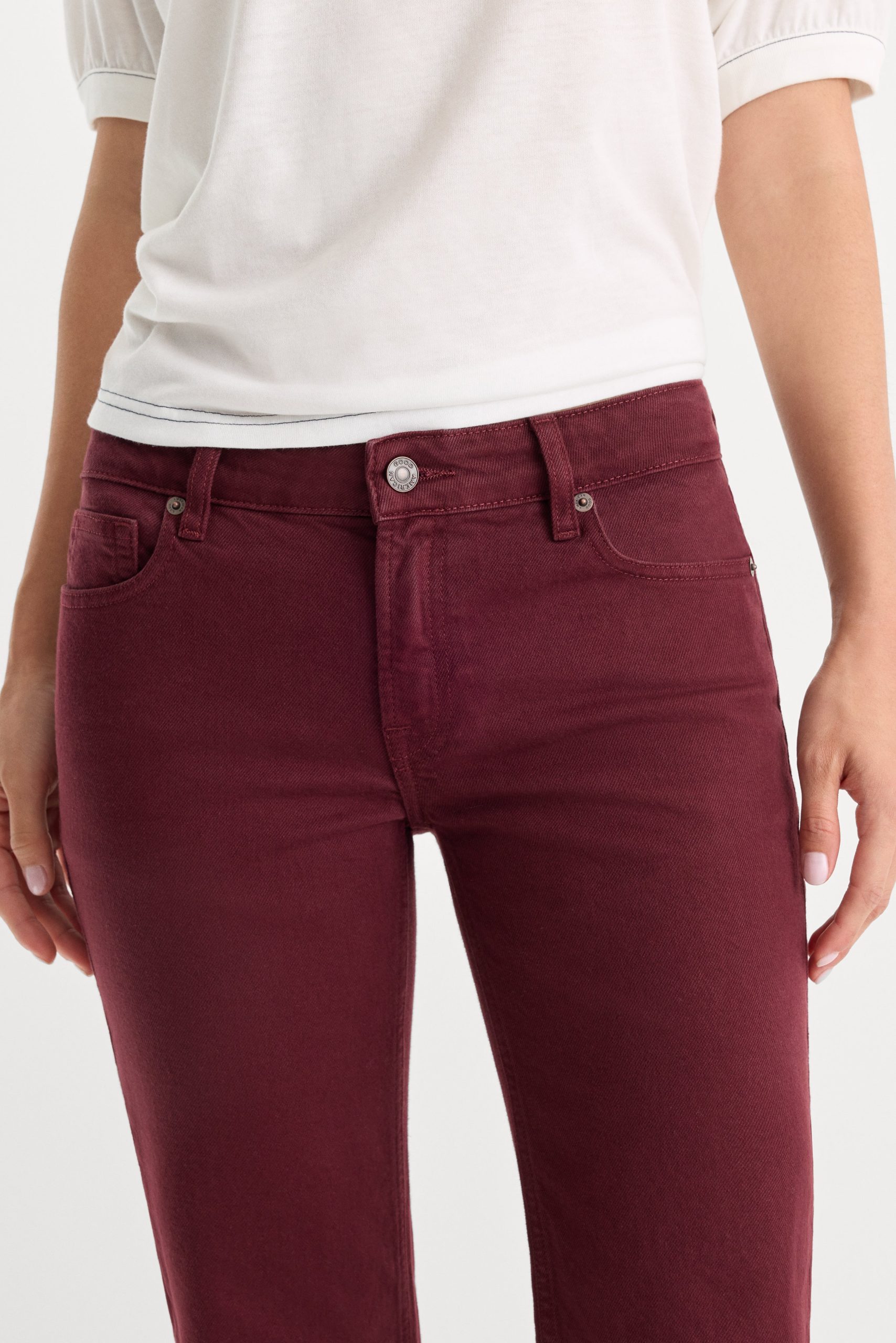 VINTAGE LOW RISE BOOTCUT JEANS | BERRY NOIR - Image 4