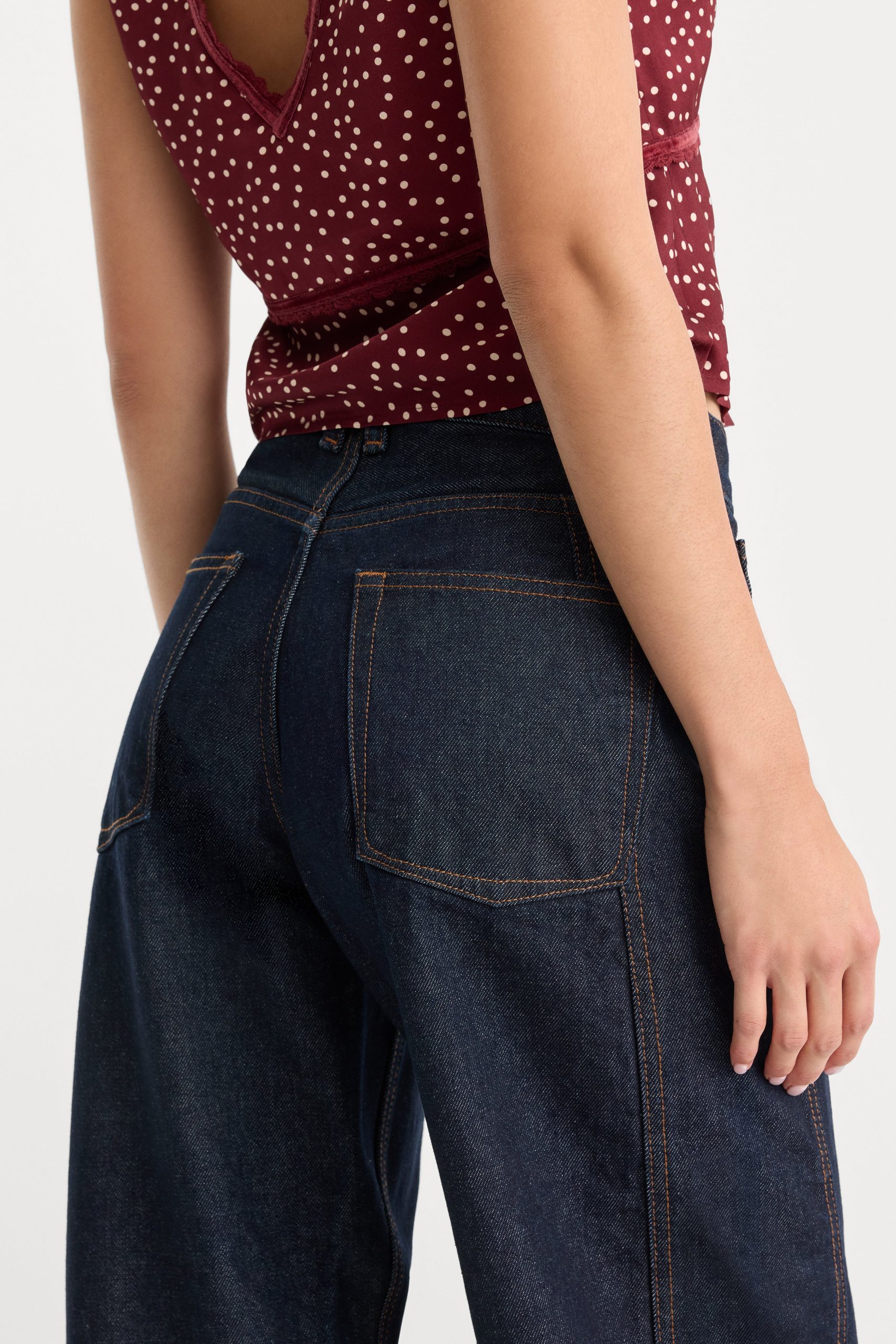 VINTAGE BARREL ANKLE JEANS | RINSE - Image 6