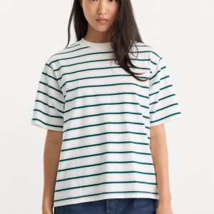 THE BODEGA TEE | FOREST MULTI STRIPE