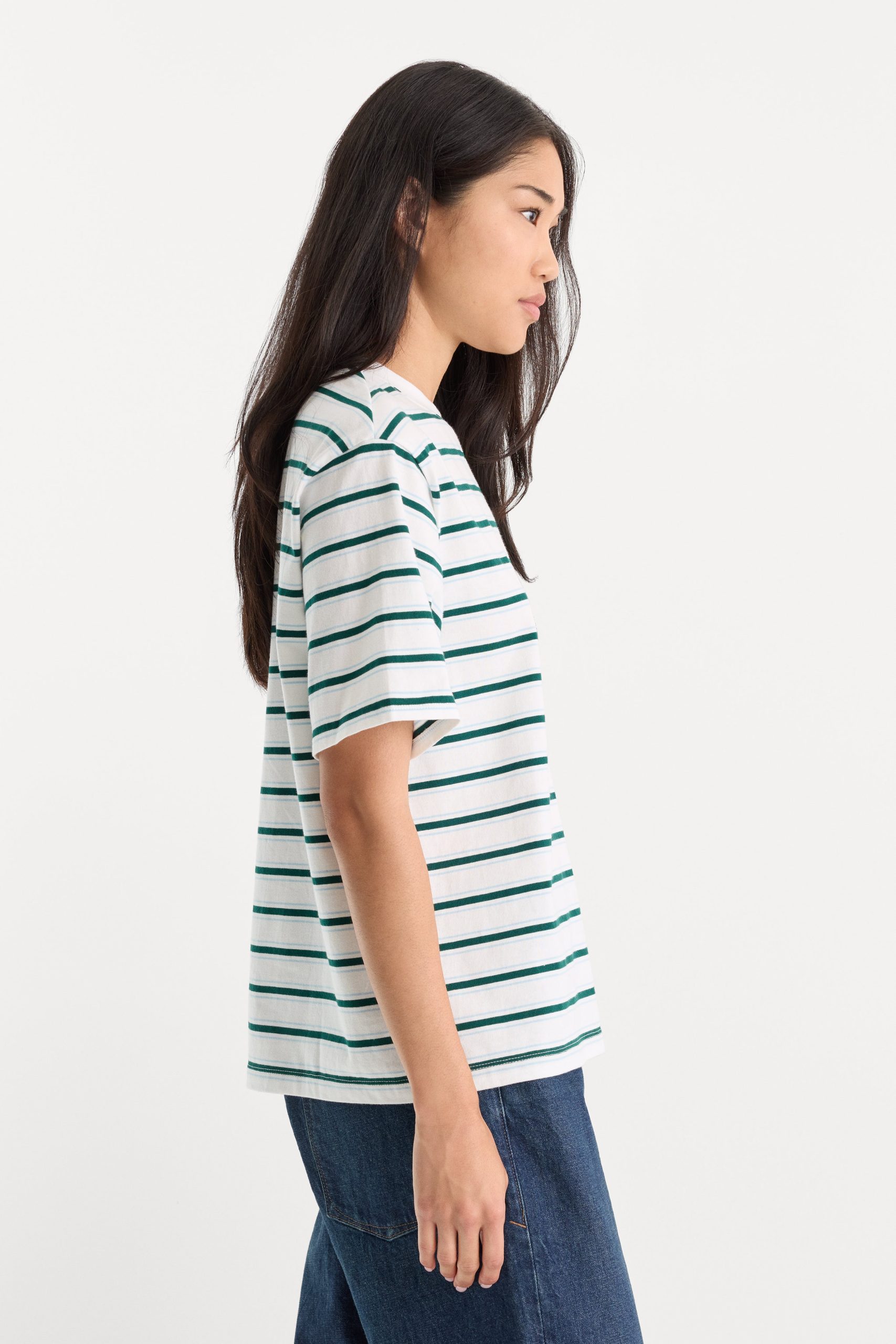 THE BODEGA TEE | FOREST MULTI STRIPE - Image 3