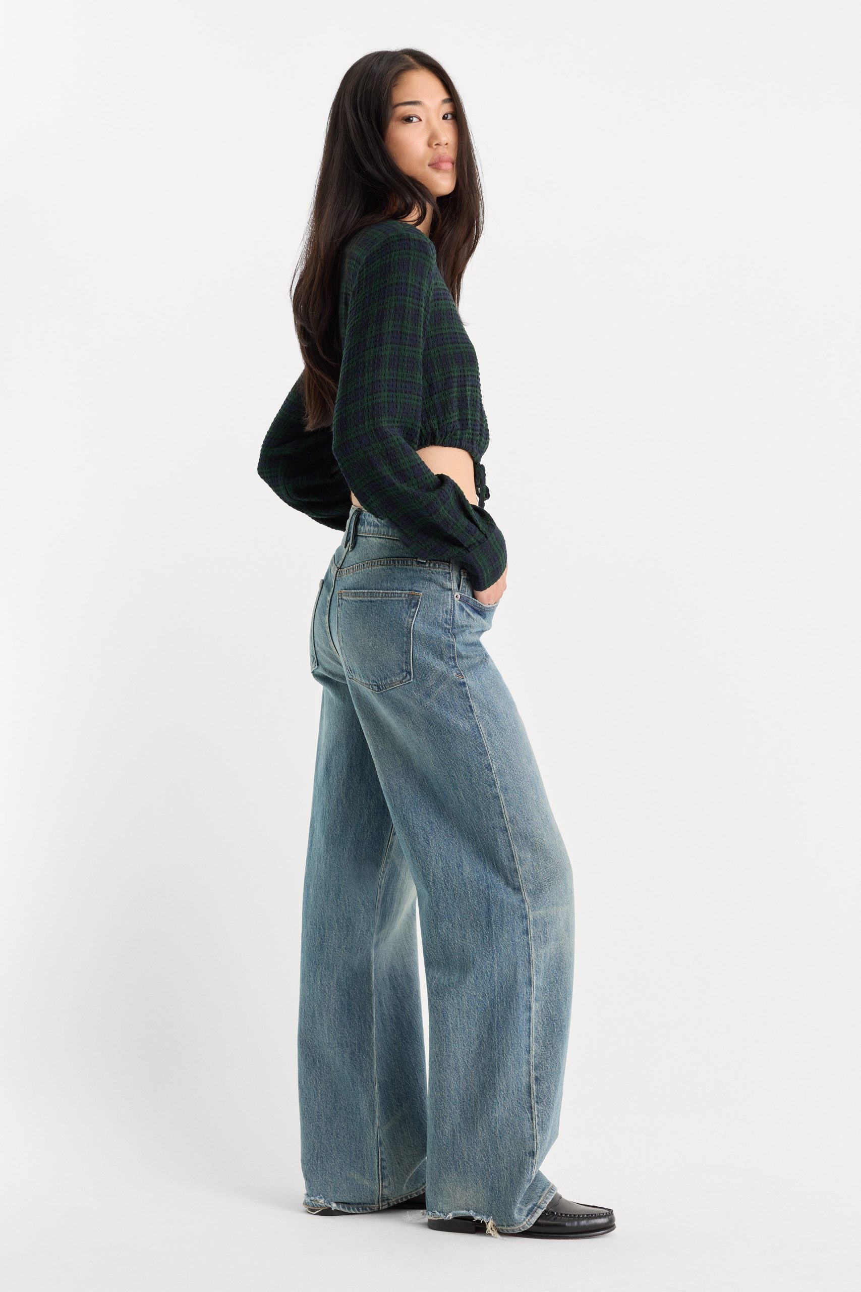 VINTAGE WIDE JEANS | OAK - Image 4