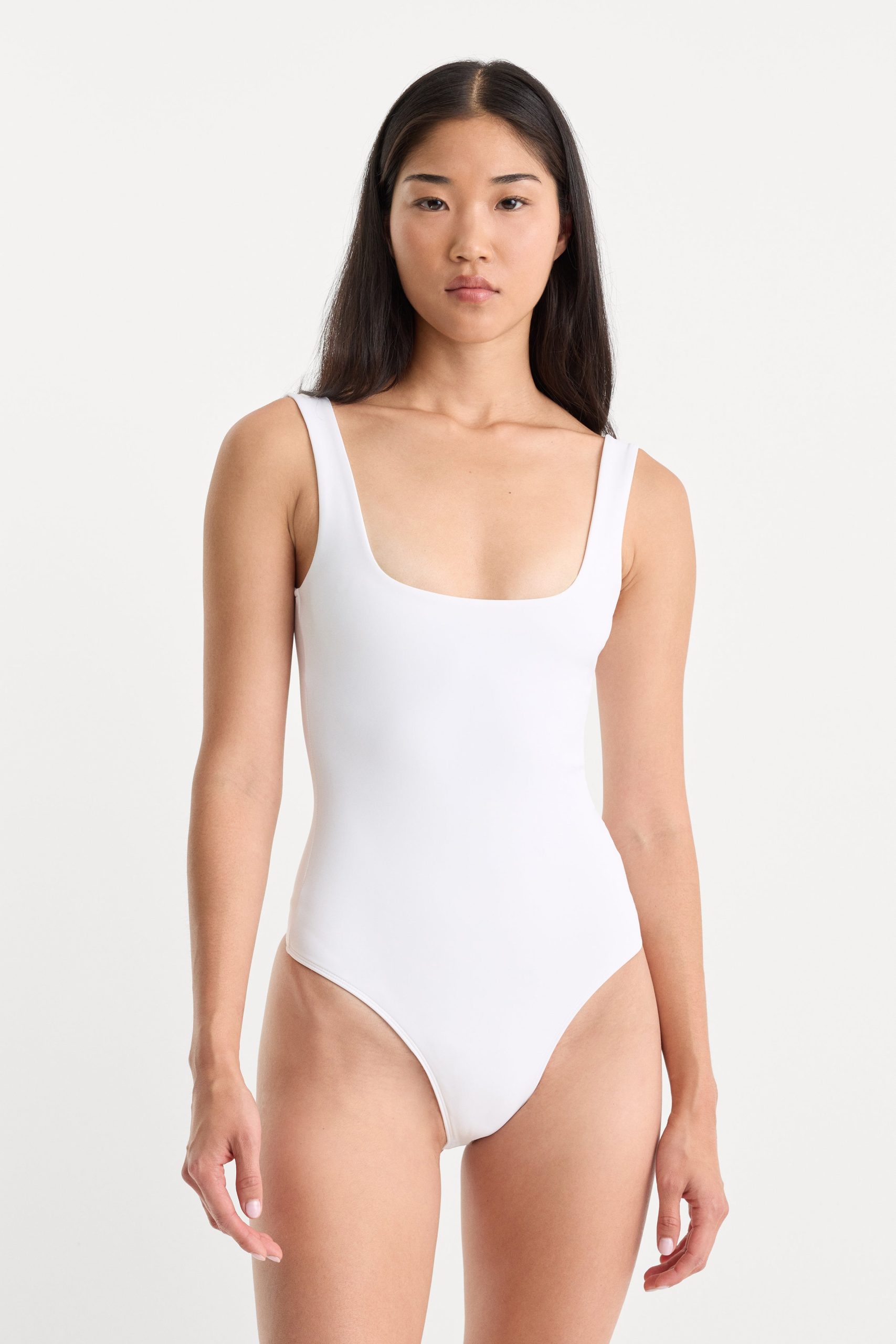 SCULPTING MODERN TANK BODYSUIT | WHITE001 - Image 2
