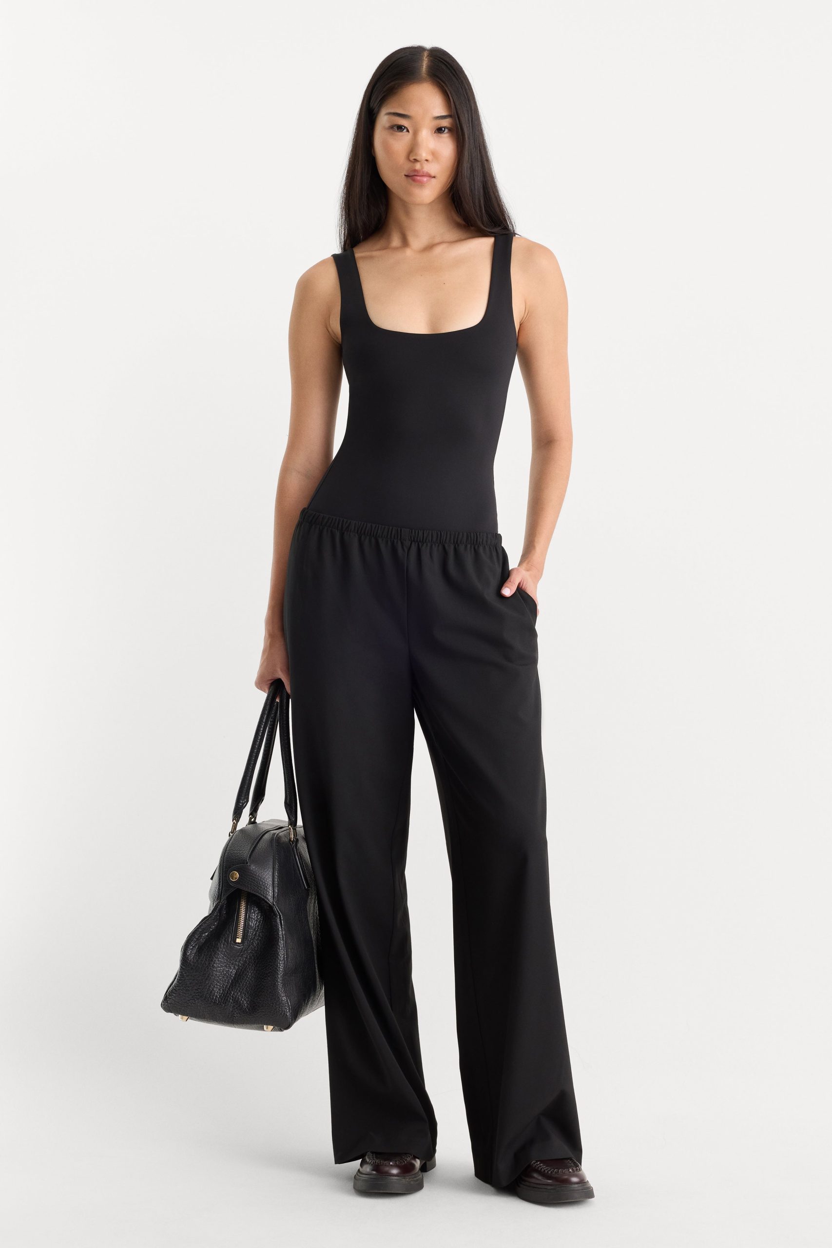 SCULPTING MODERN TANK BODYSUIT | BLACK - Image 3