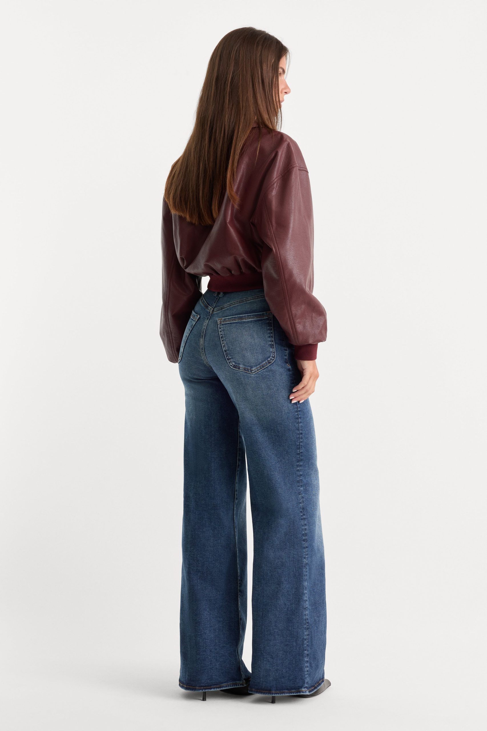 GOOD WAIST PALAZZO JEANS | INDIGO446 - Image 5