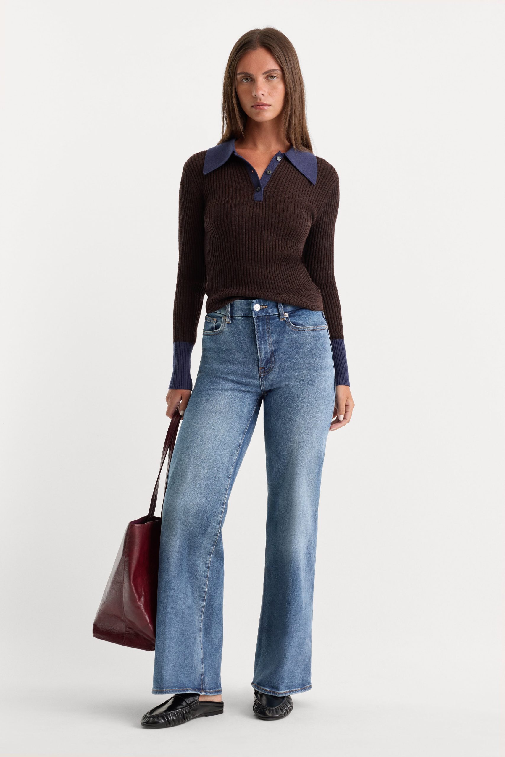 ALWAYS FITS SLIM PALAZZO JEANS | TAWNY