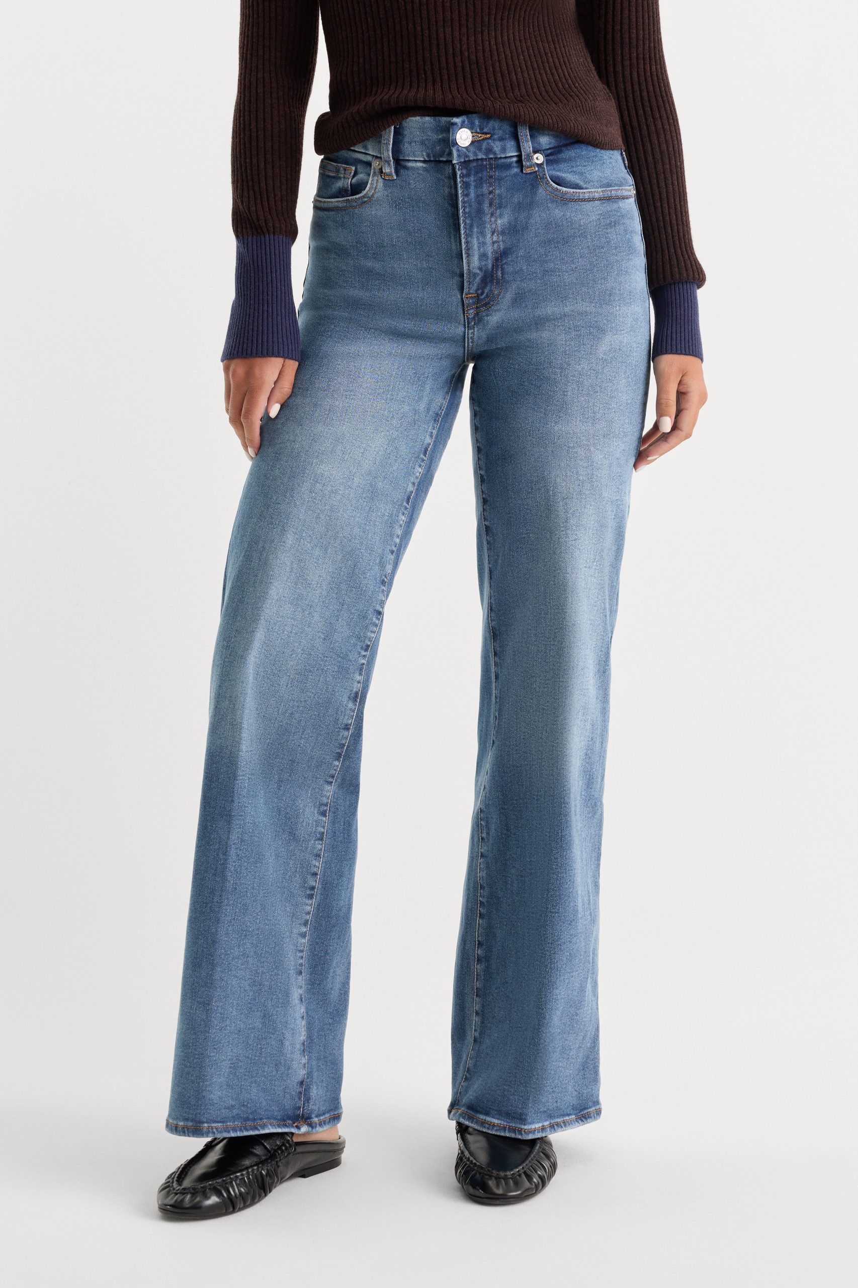ALWAYS FITS SLIM PALAZZO JEANS | TAWNY - Image 2