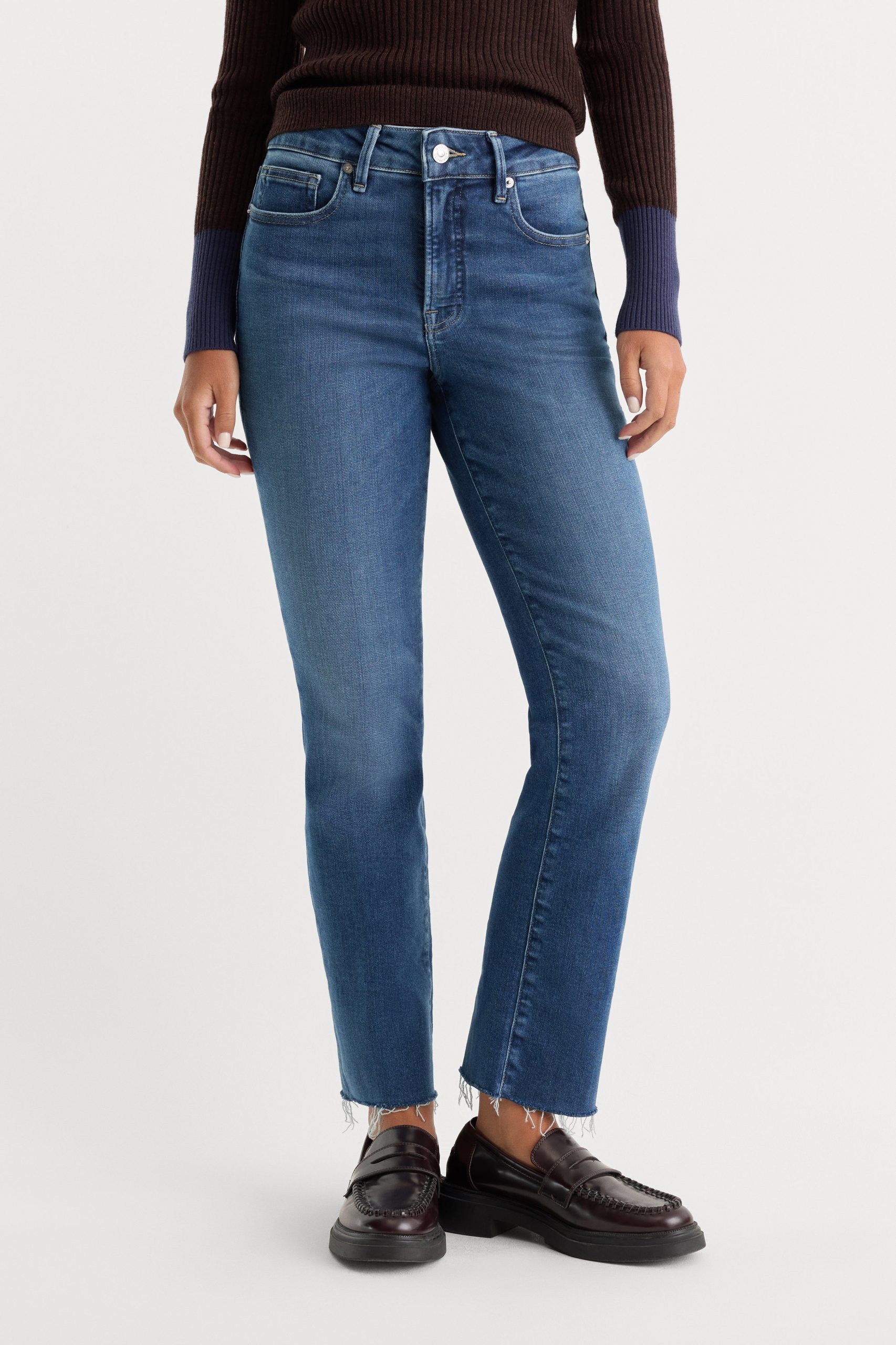 SOFT TECH GOOD LEGS STRAIGHT JEANS | INDIGO818 - Image 2