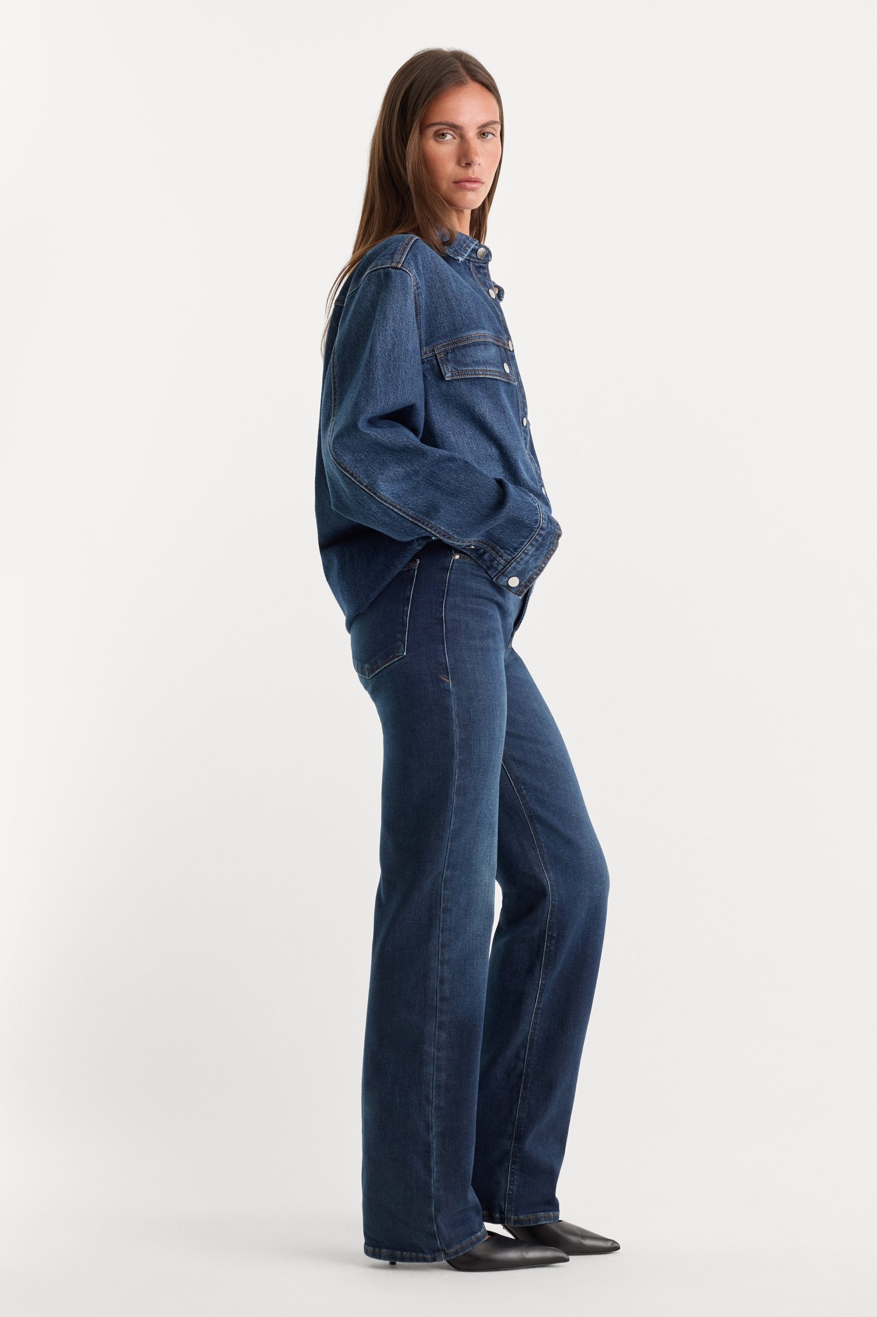 SOFT TECH GOOD TRUE STRAIGHT JEANS|INDIGO572 - Image 3