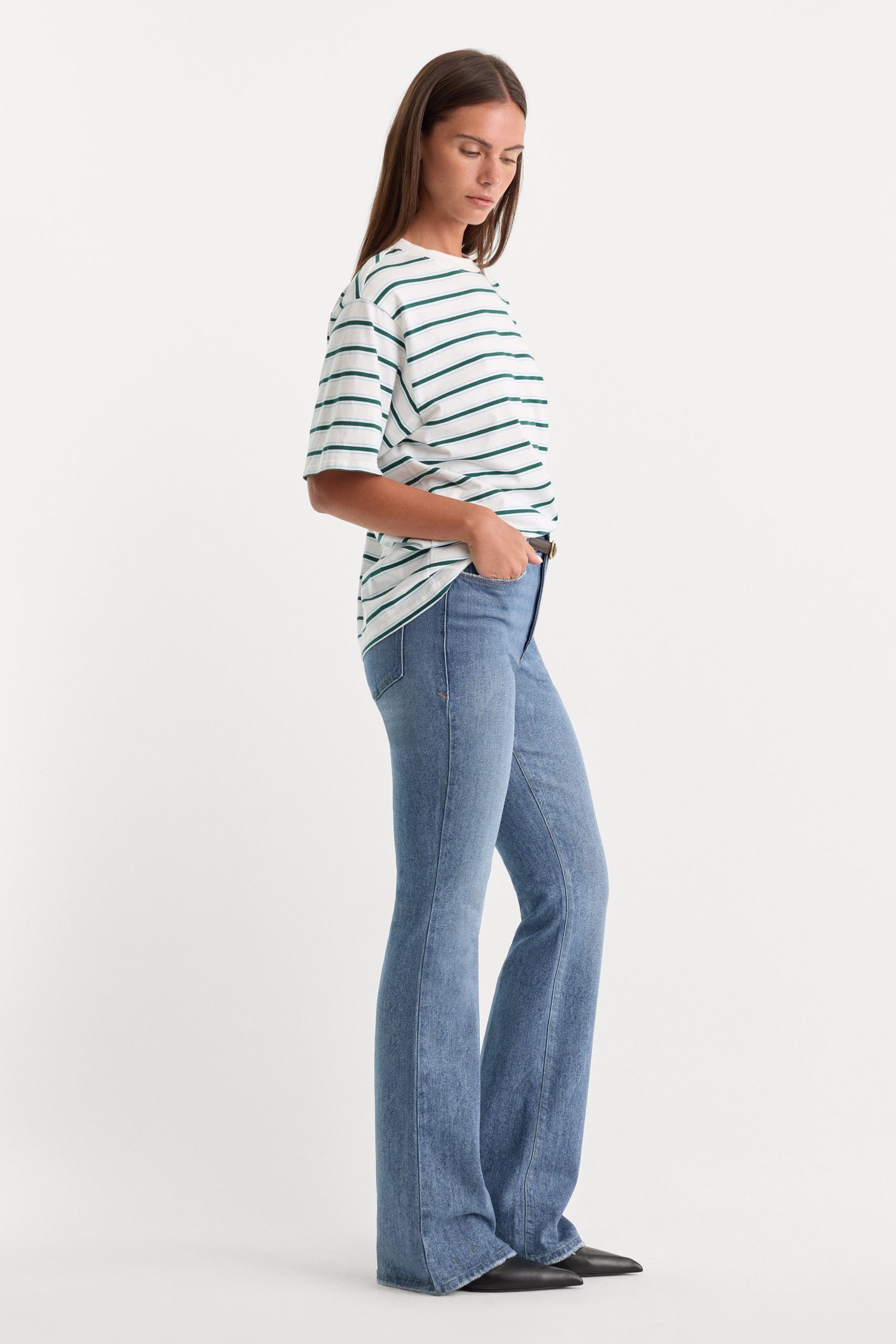SOFT TECH GOOD CLASSIC BOOTCUT JEANS | INDIGO627 - Image 3
