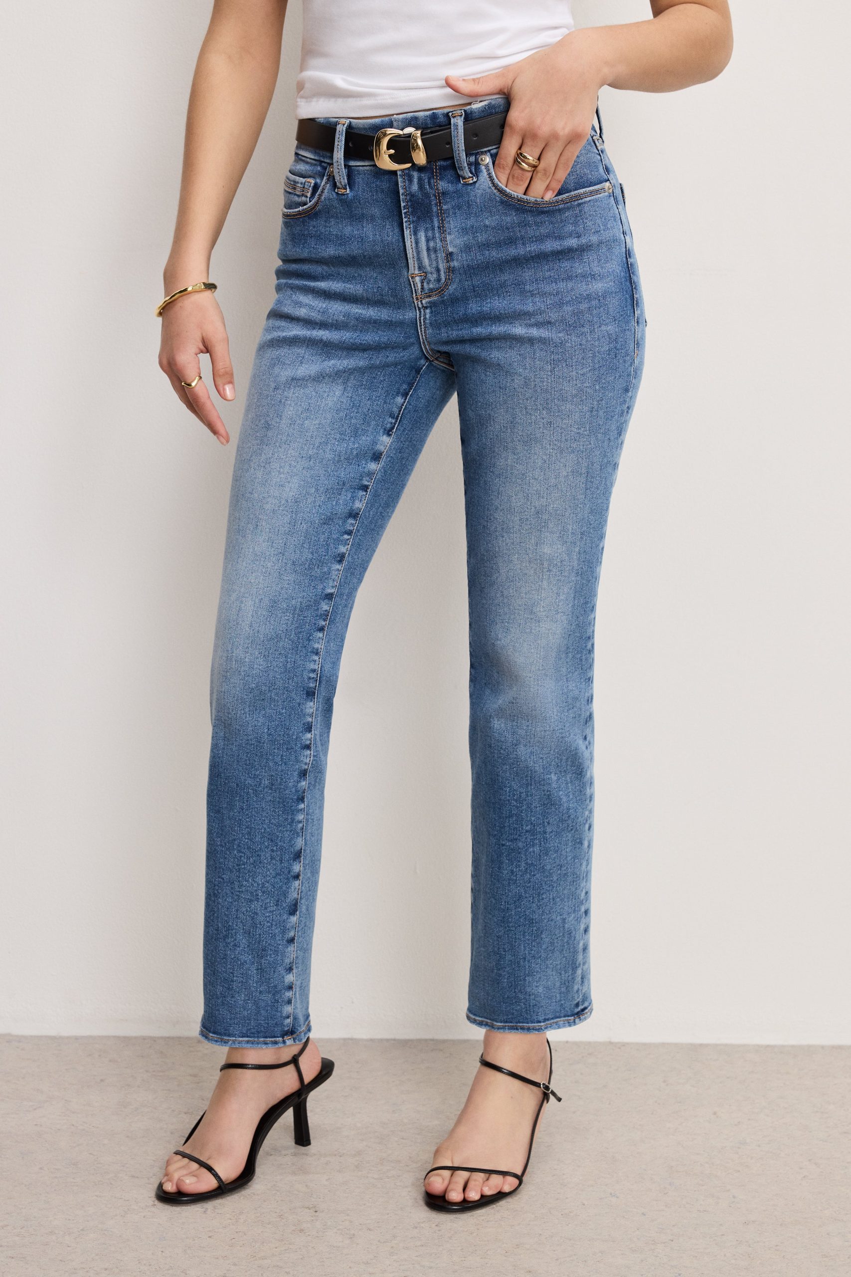 ALWAYS FITS GOOD PETITE STRAIGHT JEANS | INDIGO316 - Image 2