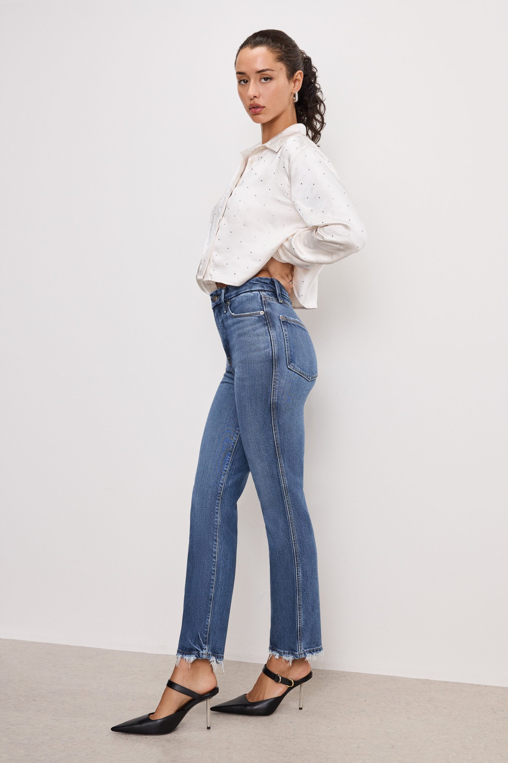 SOFT TECH GOOD CURVE STRAIGHT JEANS | INDIGO737 - Image 3