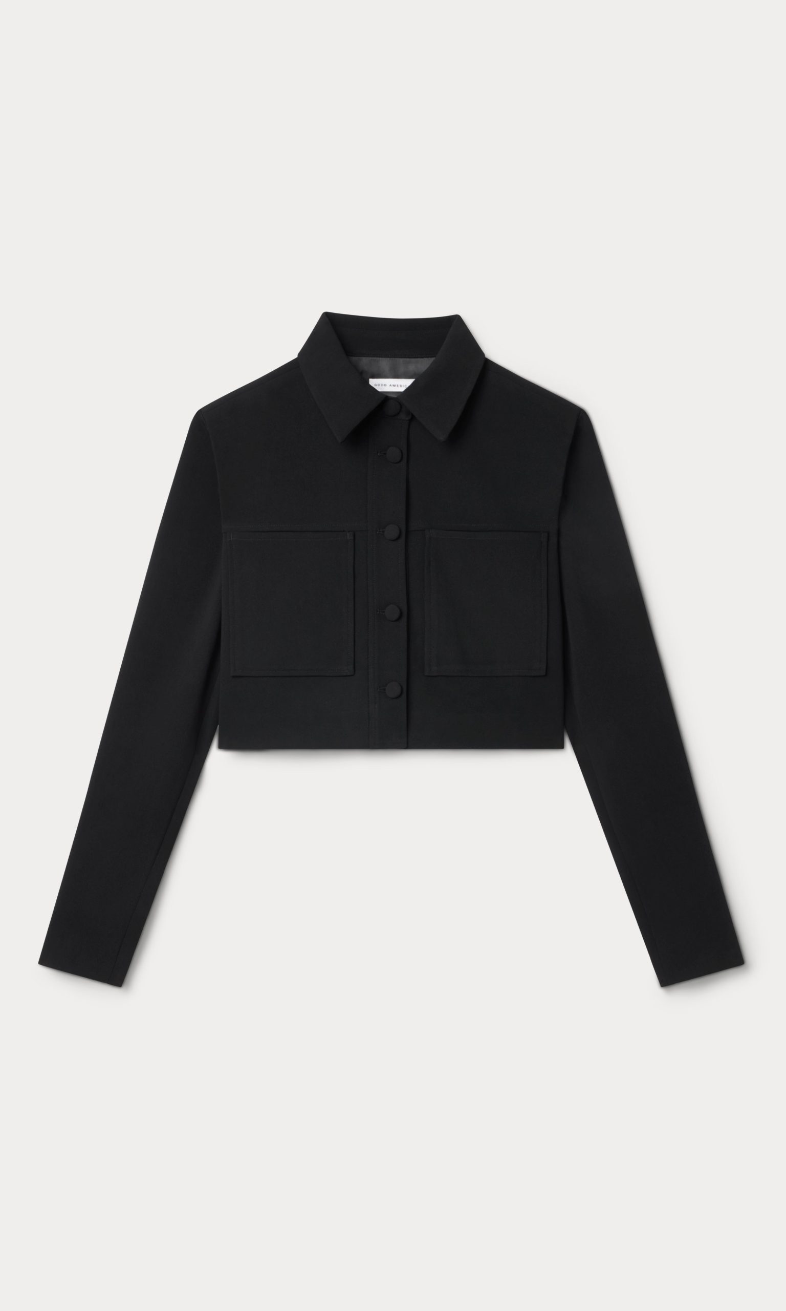 LUXE SUITING CROPPED JACKET | BLACK001 - Image 5