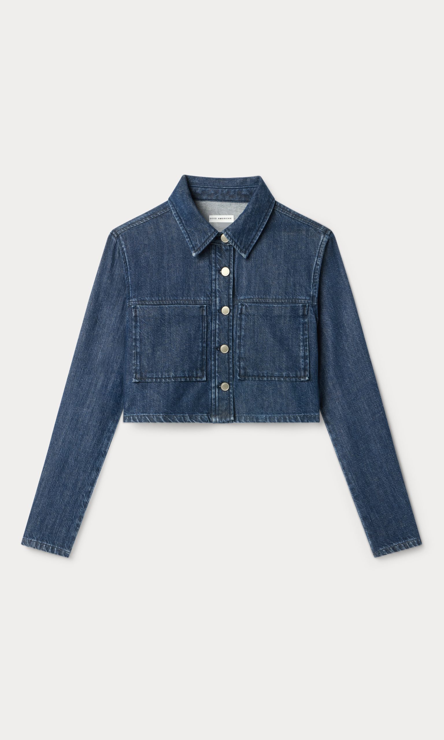 DENIM CROPPED JACKET | INDIGO1187 - Image 7