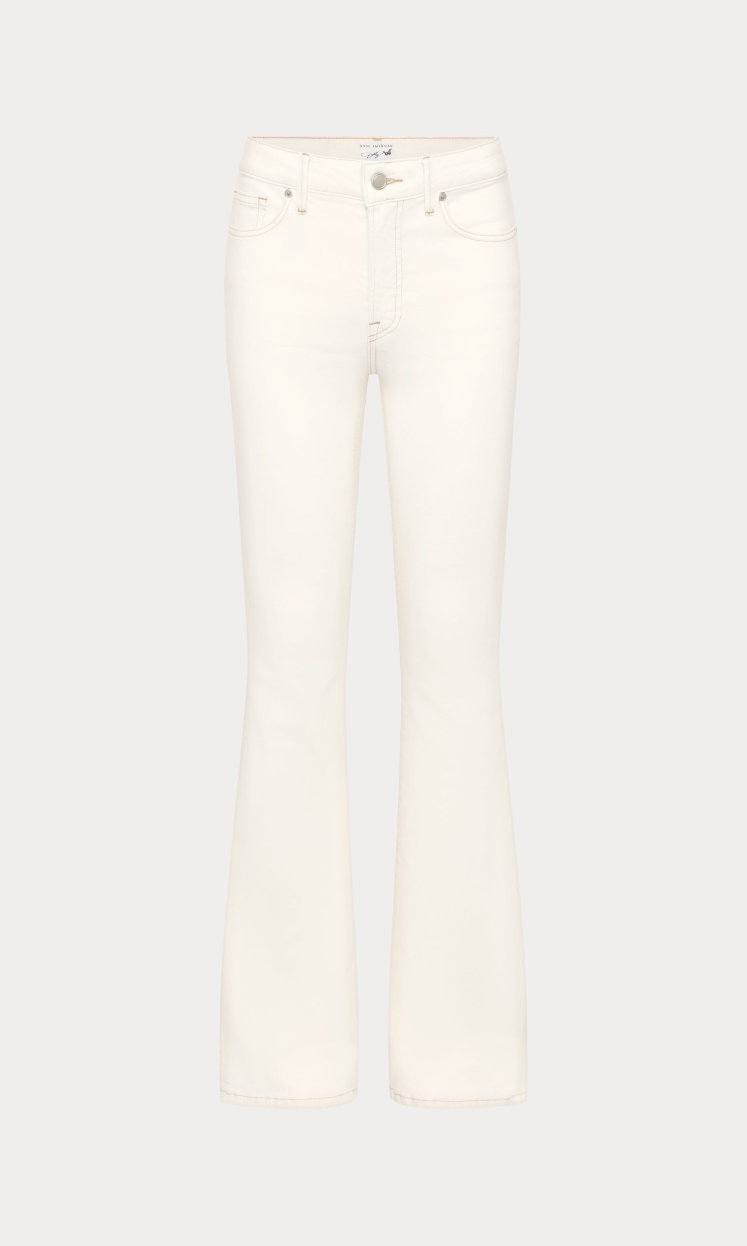 DOLLY JOLEANS PETITE FLARE JEANS | VINTAGE WHITE - Image 7