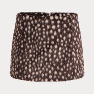 THE PONYHAIR SKIRT | DEEP CHOCOLATE FAWN