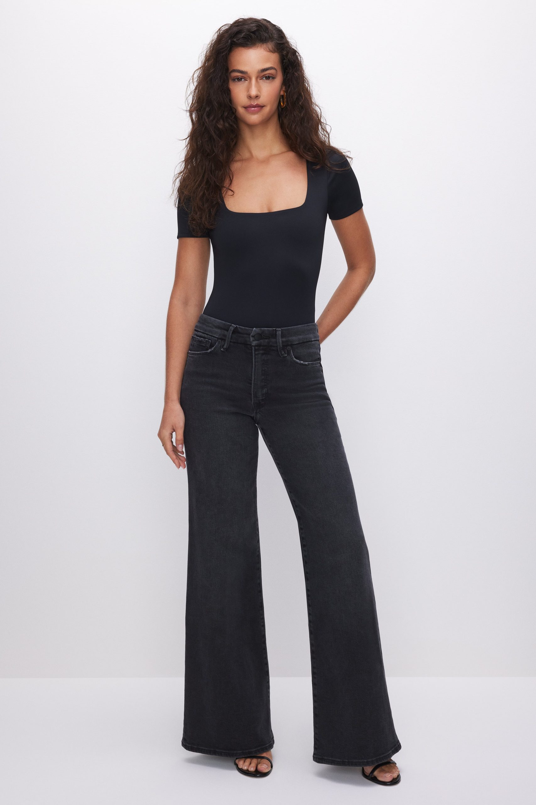 SCULPTING SQUARE NECK BODYSUIT | BLACK001 - Image 4