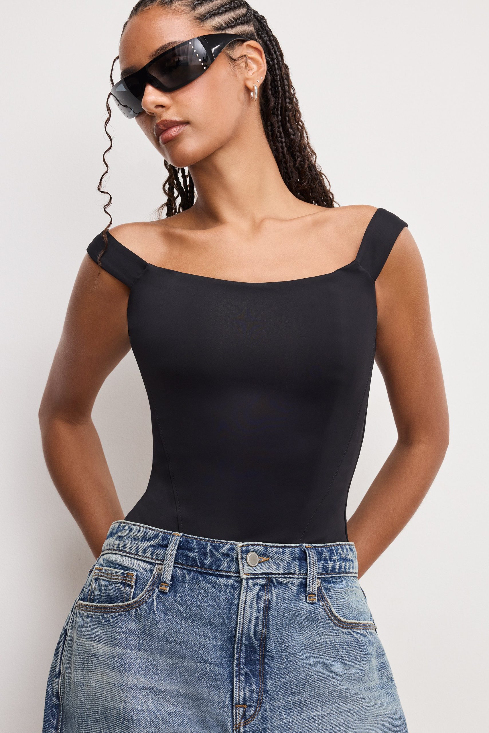 SCULPTING CORSET BODYSUIT | BLACK001